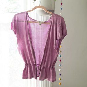 Banana Republic Silk Pink Shirt / light cardigan